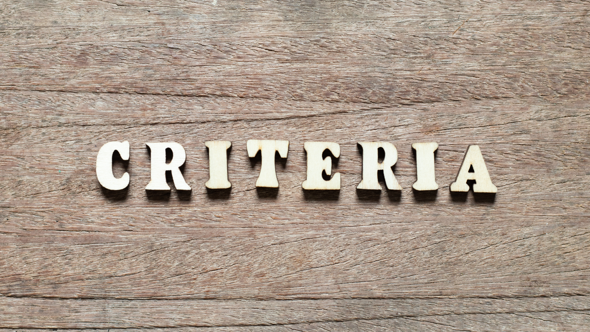 Criteria